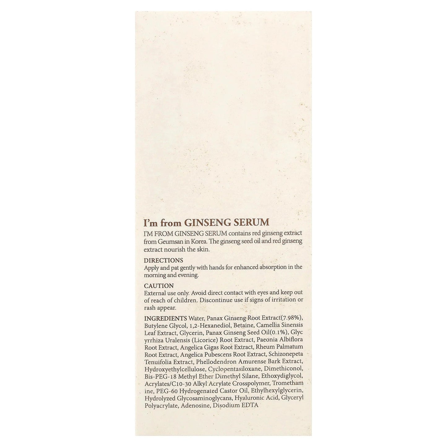 Ginseng Serum, 1.01 Fl Oz (30 Ml)