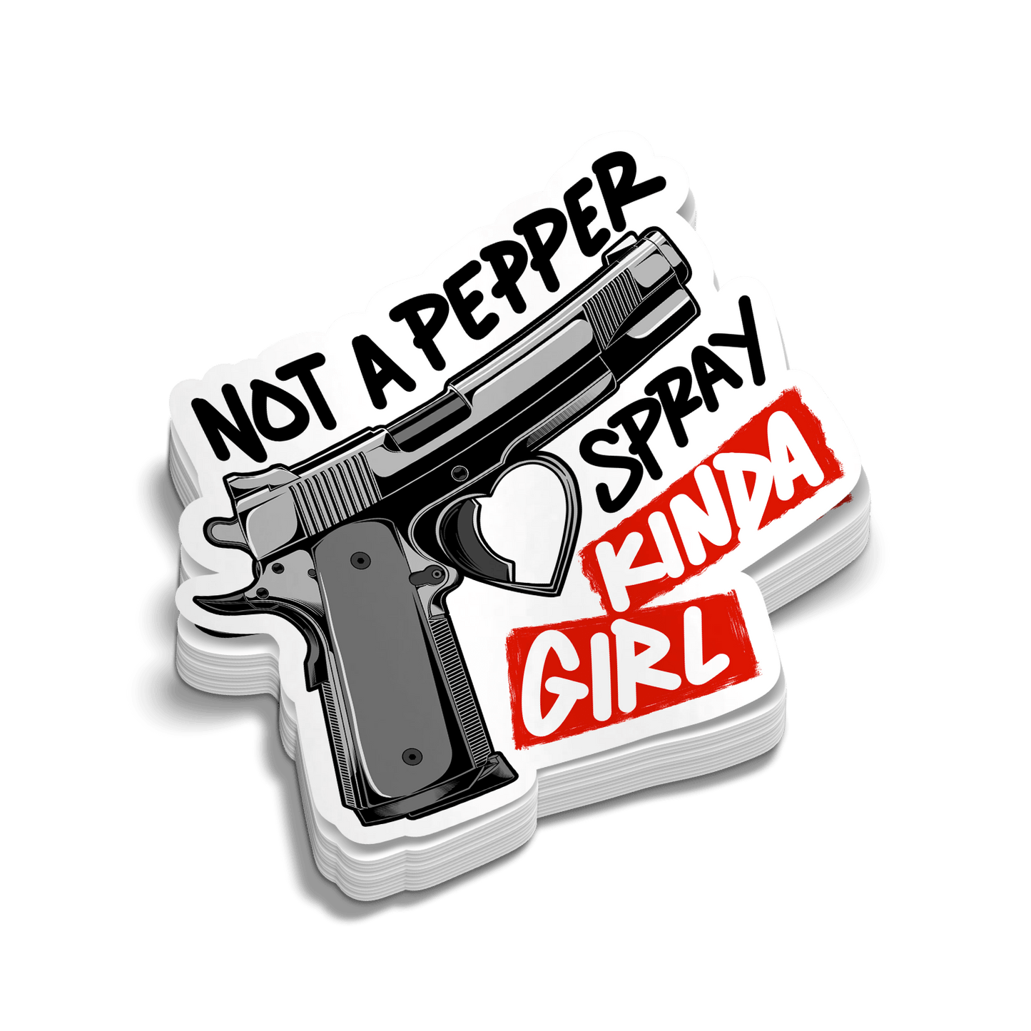 Pepper Spray Girl - Hard Hat Decal