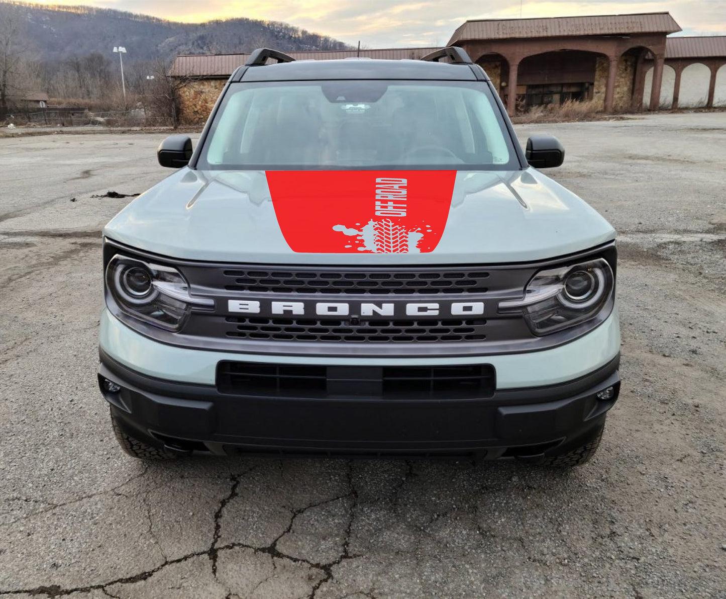 "OFF ROAD" Hood Decal Cover for 2021-2025 Ford Bronco Sport