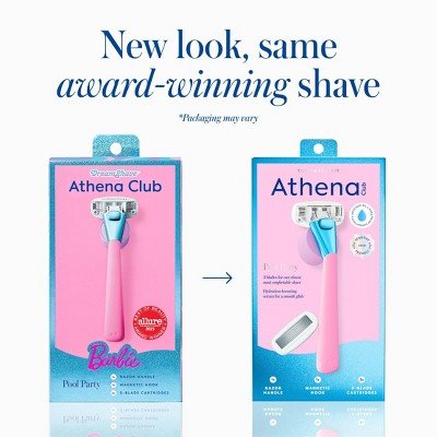 Athena Women's 5 Blade Reusable Razor Kit Pool Party - Imperfect Box - Jaico Online Shop