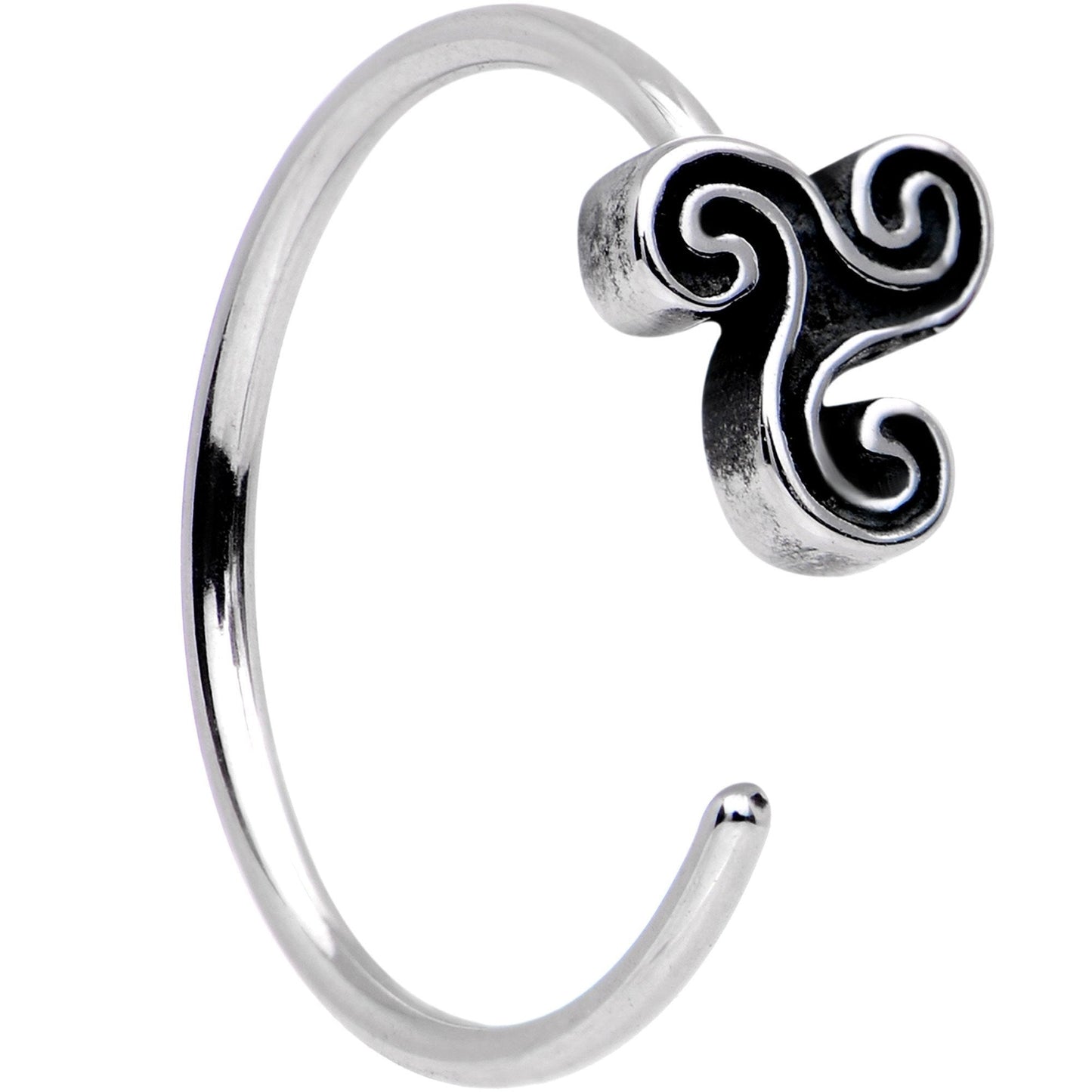 20G Aurora Gem Ultra Modern Nose Bone Captive Ring Pack Set of 5