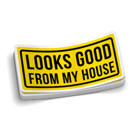 Looks Good Hard Hat Decal