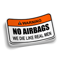 No Airbags Decal