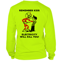 Remember Kids - Long Sleeve Hi-Vis T-Shirt