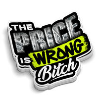 Price is Wrong Hard Hat Sticker