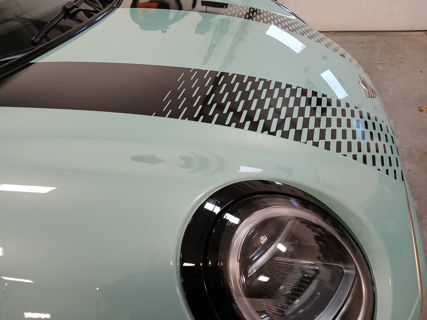 Faded Hood Stripe Decals for 2025-2026 Mini Cooper Sport