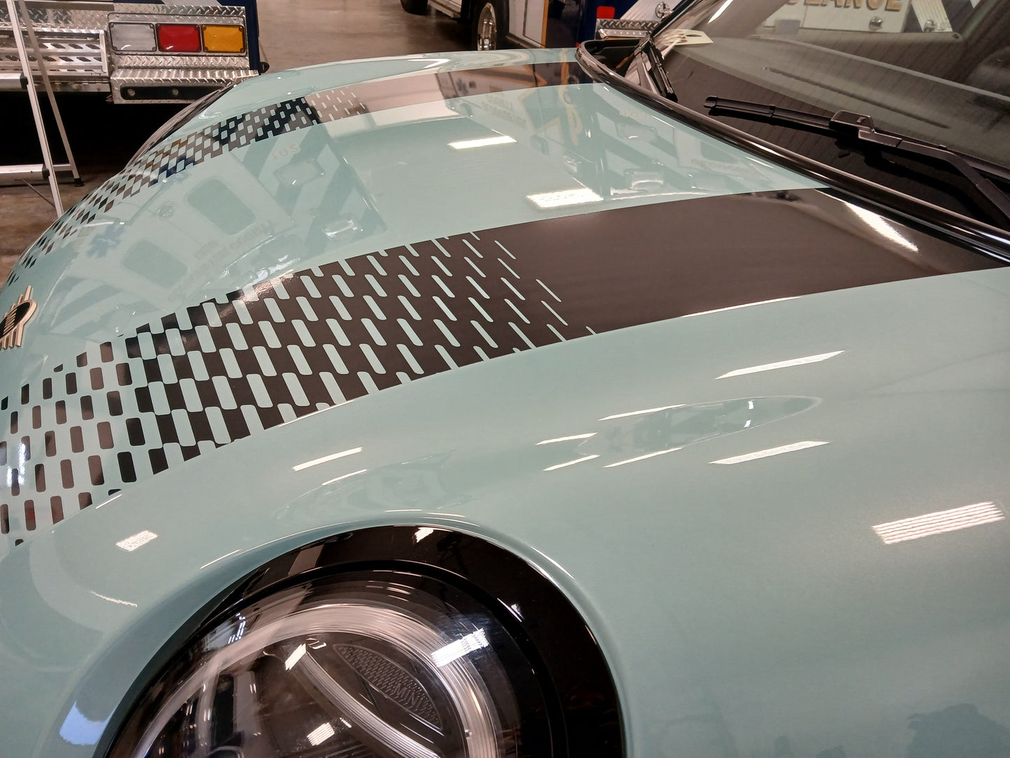 Faded Hood Stripe Decals for 2025-2026 Mini Cooper Sport