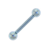 Solid Titanium Light Blue Barbell 5/16-3mm