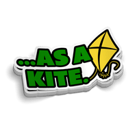 As A Kite Hard Hat Decal