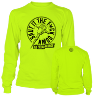 Blue Collar George Shut It - Long Sleeve Safety Hi-Vis T-Shirt