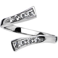 Sterling Silver 925 Cubic Zirconia Classic Toe Ring