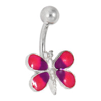 Enamel DRAGONFLY - FUCHSIA Belly Button Navel Ring
