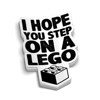 Step On A Lego Hard Hat Decal