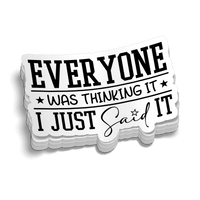 Thinking It  Hard Hat Decal
