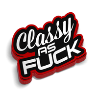 Classy AF Hard Hat Decal