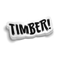Timber Hard Hat Decal