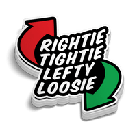 Rightie Tightie Hard Hat Decal