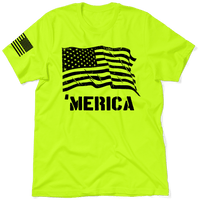 Merica - Safety Yellow T-Shirt