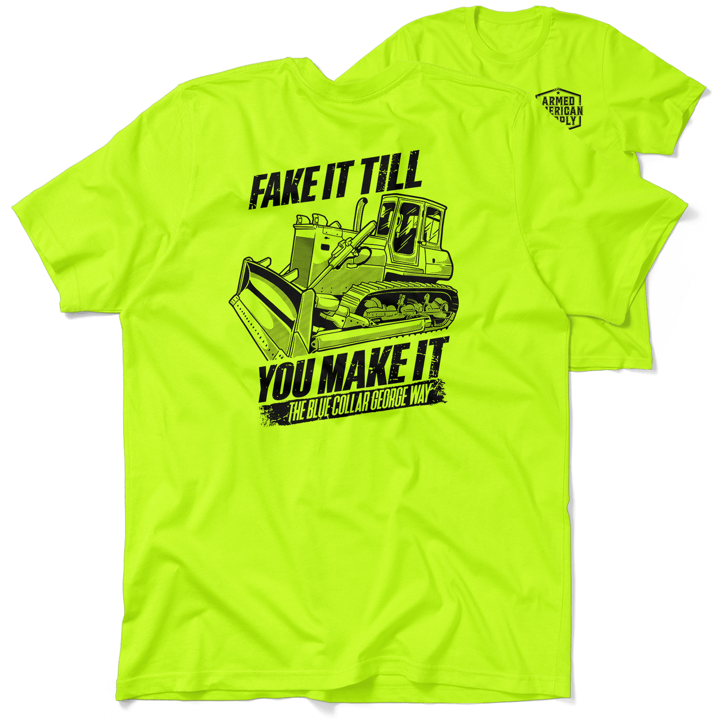 Blue Collar George Fake It - Safety T-Shirt