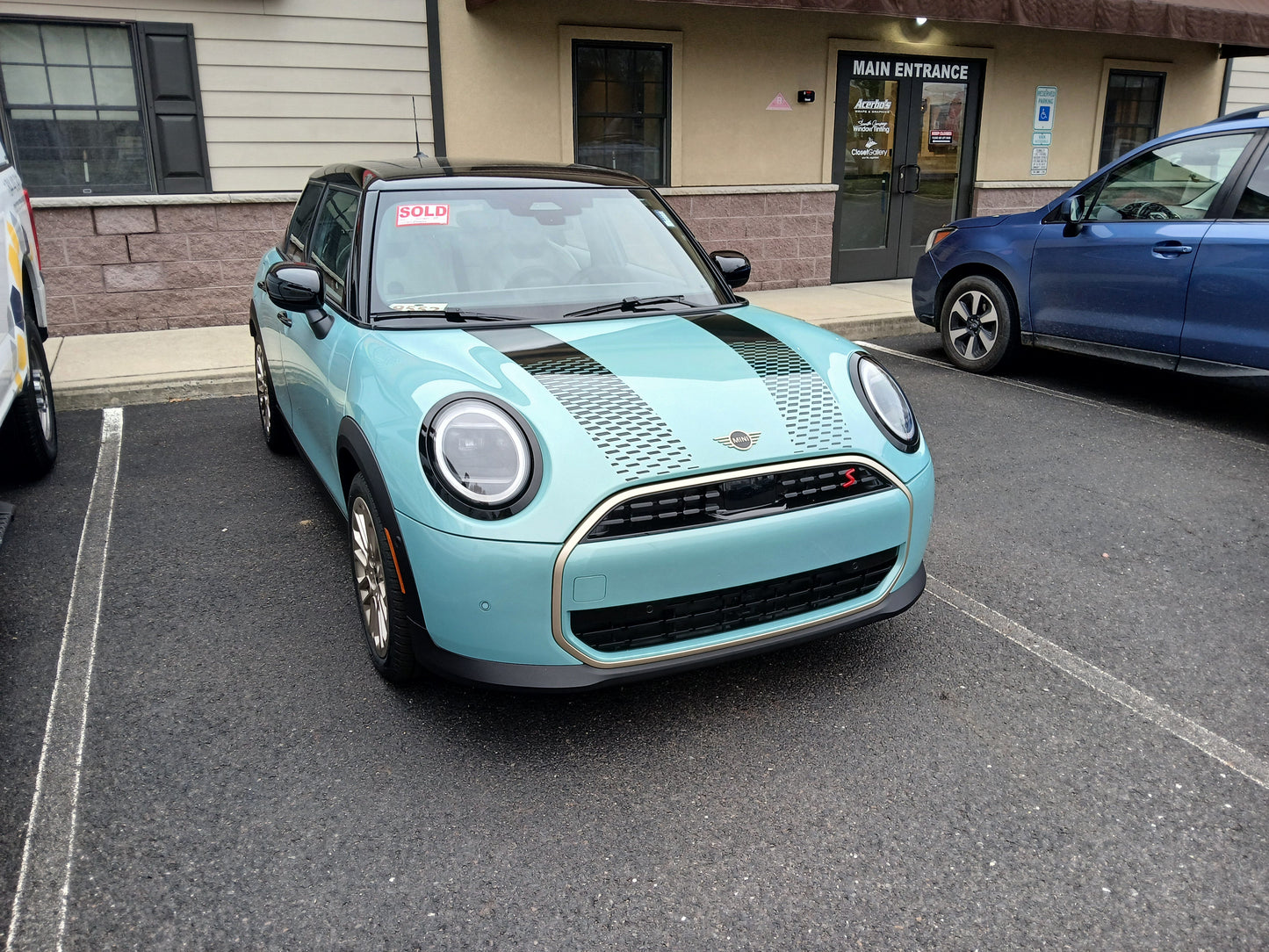 Faded Hood Stripe Decals for 2025-2026 Mini Cooper Sport