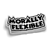 Morally Flexible Hard Hat Decal