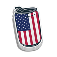 USA Can Hard Hat Decal
