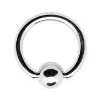 14G 3/8 Steel BCR Captive Ring