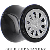 1/2 Black Acrylic WHEEL FRAME Saddle Plug