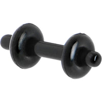 14G Black Acrylic Plug