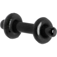 12G Black Acrylic Plug Set