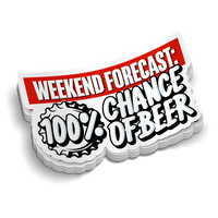 Weekend Forecast - Hard Hat Decal