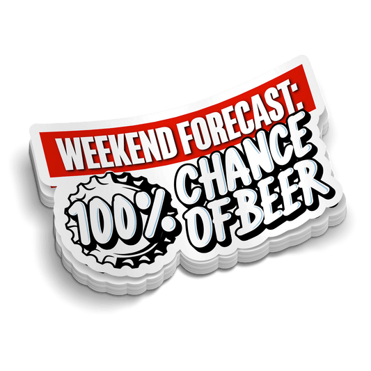 Weekend Forecast - Hard Hat Decal