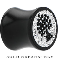 1/2G Crystal Black Spade Saddle Plug