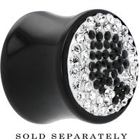 5/8G Crystal Black Spade Saddle Plug