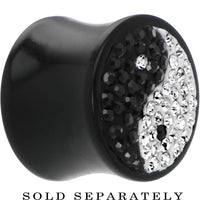 5/8G Crystal Ying Yang Saddle Plug