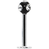 Black Crystal Ball Labret Monroe