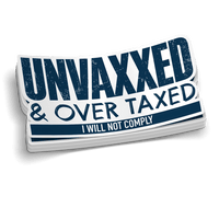 Unvaxxed - Hard Hat Decal