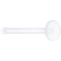20G Clear Flat Bioplast Nose Retainer