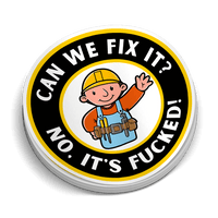 Can We Fix It  -  Hard Hat Decal