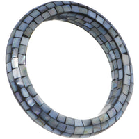 Natural Black Kabibe Shell Bangle Bracelet