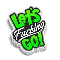 Let's F'in Go! - Hard Hat Decal