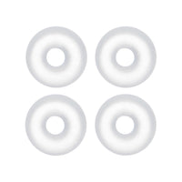 14G Clear Rubber O-Ring 4-Pack