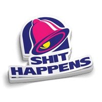 Shit Happens -  Hard Hat Decal
