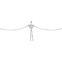 Clear Striking Gem Butterfly Belly Chain