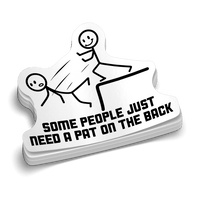 Pat On The Back -  Hard Hat Decal