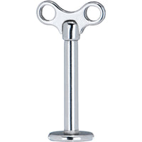 16G 10mm Steel Winding Key Top Labret Monroe