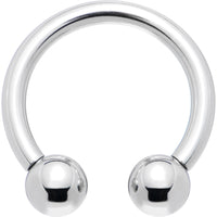 12G Internally Threaded Horseshoe Circular Barbell - 1/2 5mm