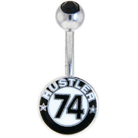 HUSTLER - Hard Core Since '74 Logo Belly Ring