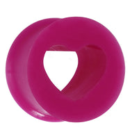 5/8 Purple Heart Silicone Flexible Tunnel