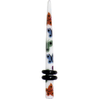 8G Multi Color Butterfly Acrylic Ear Taper